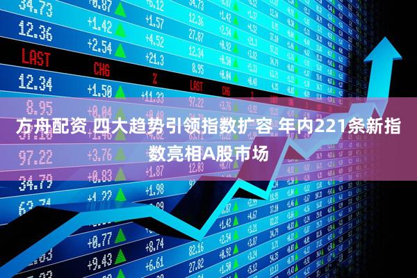 方舟配资 四大趋势引领指数扩容 年内221条新指数亮相A股市场